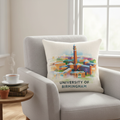 Edgbaston - Cushion - Vibrant Geometry Design - University of Birmingham