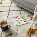 Harborne - Coaster - Geometric Lines - Word Stack