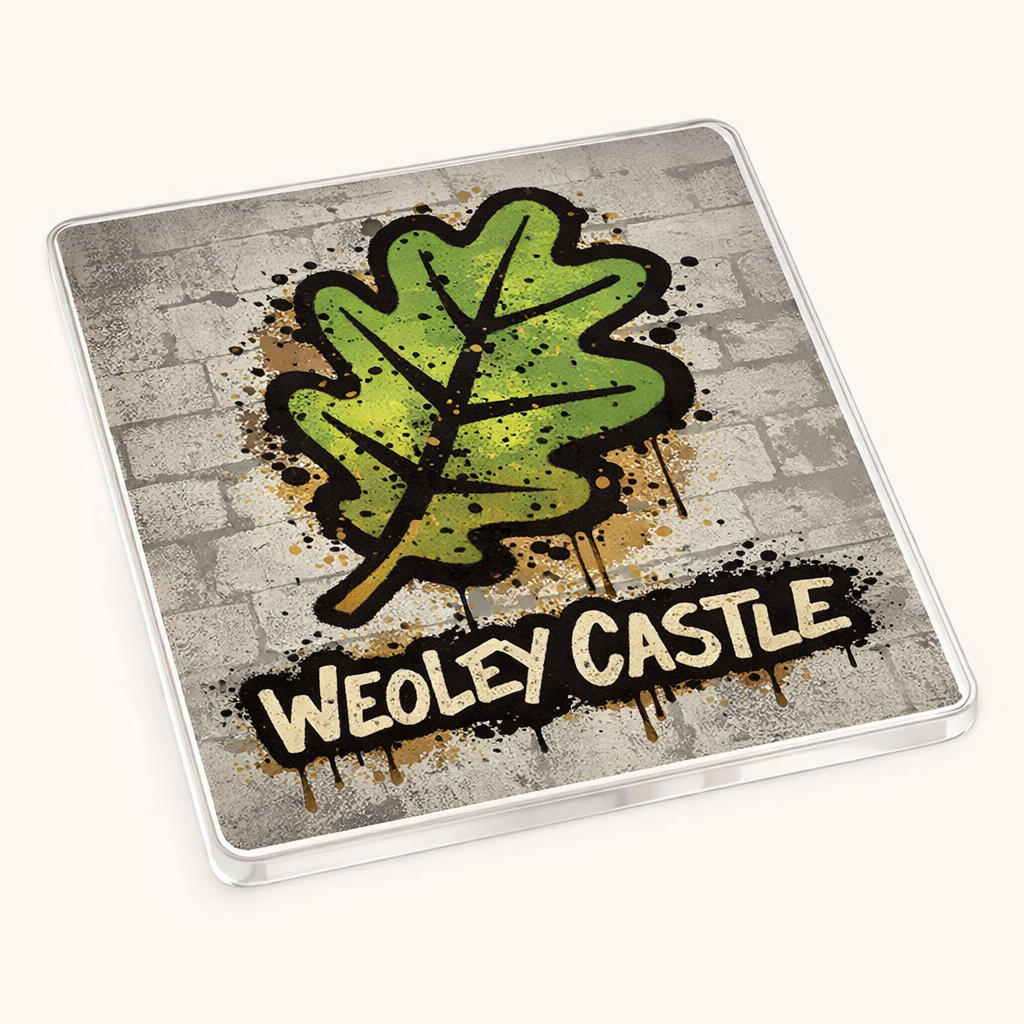 Weoley Castle - Coaster - Urban Street Art - Leaf