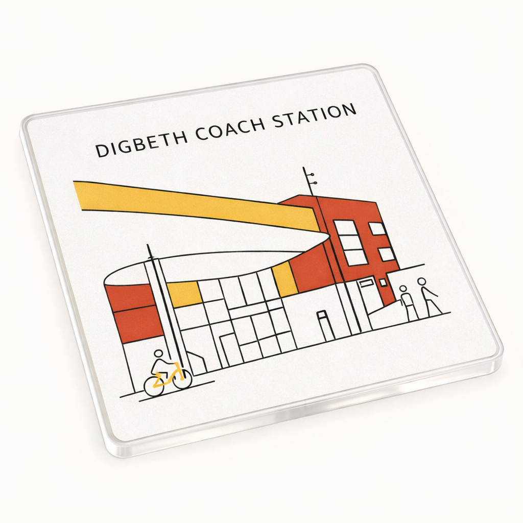 Digbeth - Coaster - Geometric Lines - digbeth Coach Station