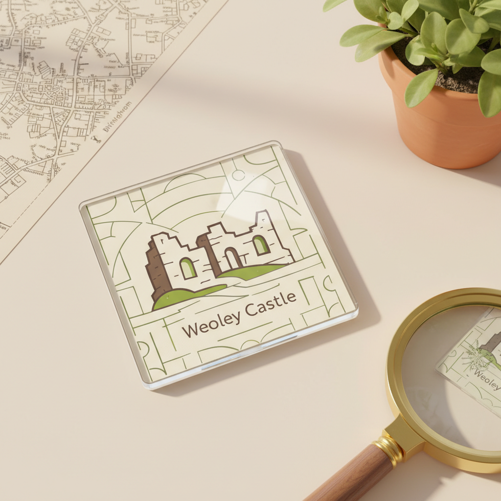 Weoley Castle - Coaster - Geometric Lines - Castle