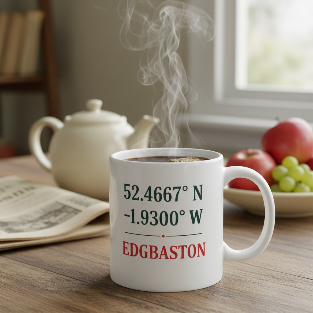 Edgbaston - Mug - Minimalist Coordinates Design