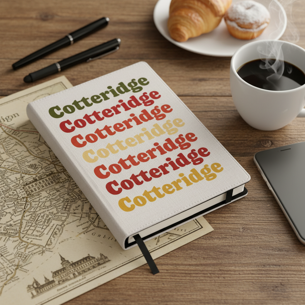 Cotteridge - Notepad - Retro Typography Design