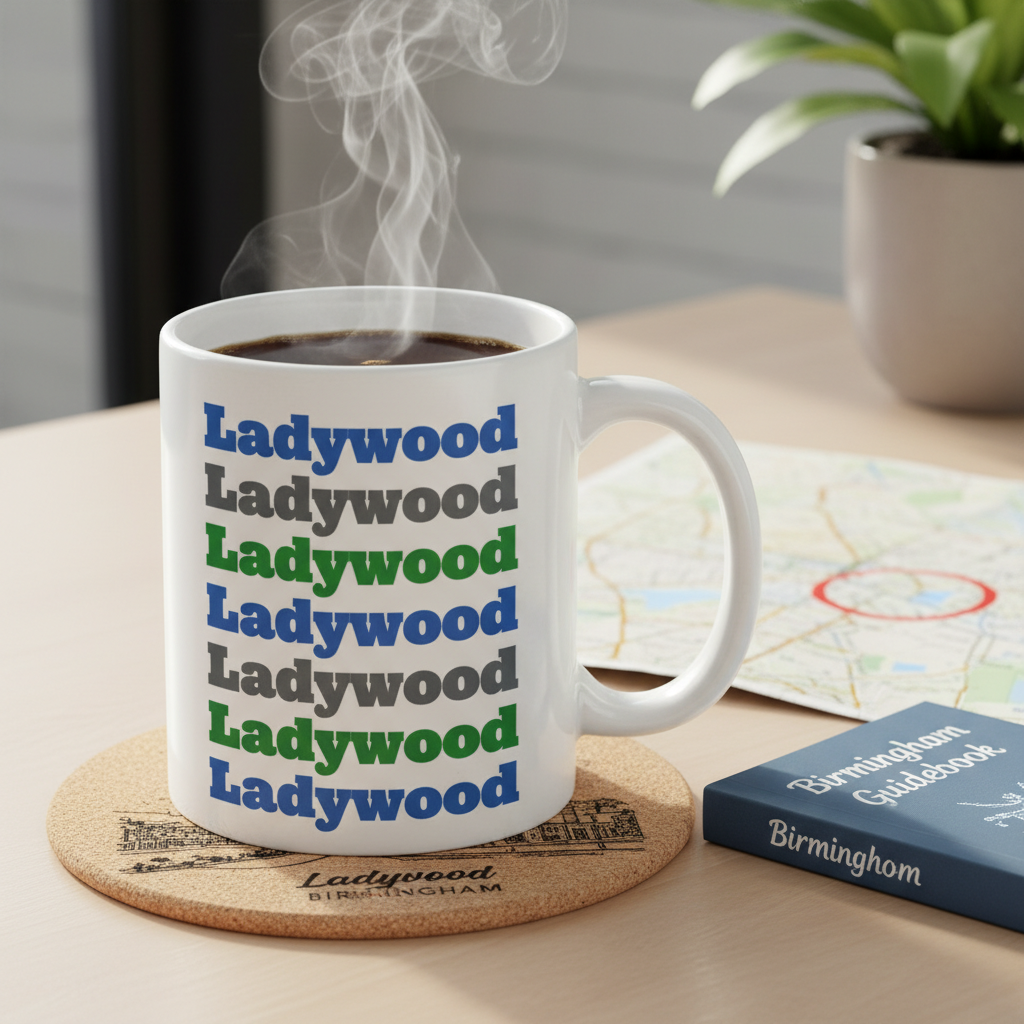 Ladywood - Mug - Retro Typography Design