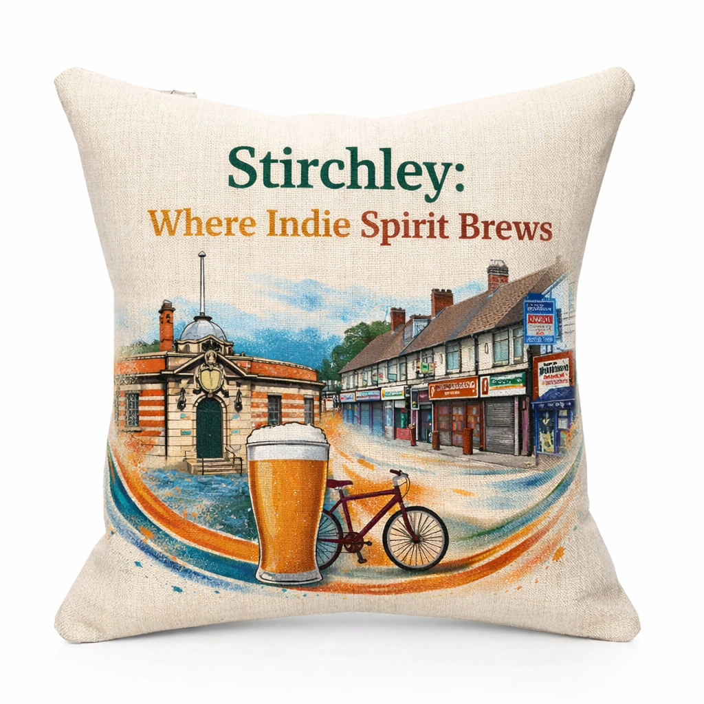 Stirchley - Cushion - Vibrant Civic Blend Design