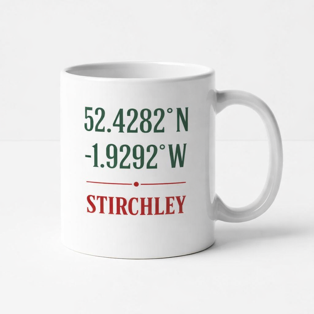 Stirchley - Mug - Minimalist Coordinates Design