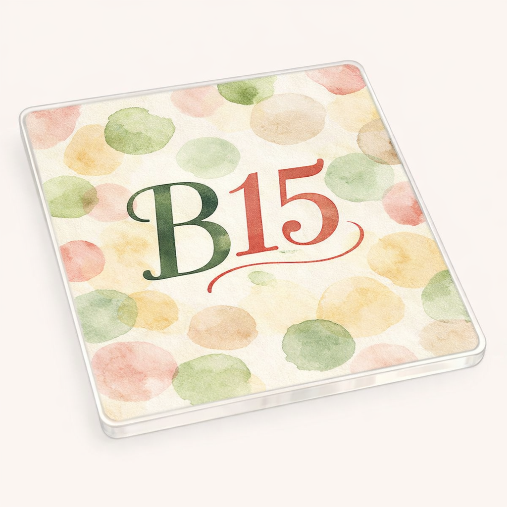 Edgbaston - Coaster - Soft Watercolours - Postcode