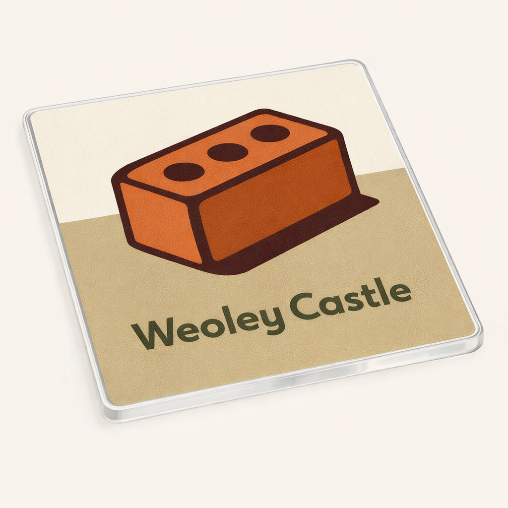 Weoley Castle - Coaster - Mid-Century Retro - Brick