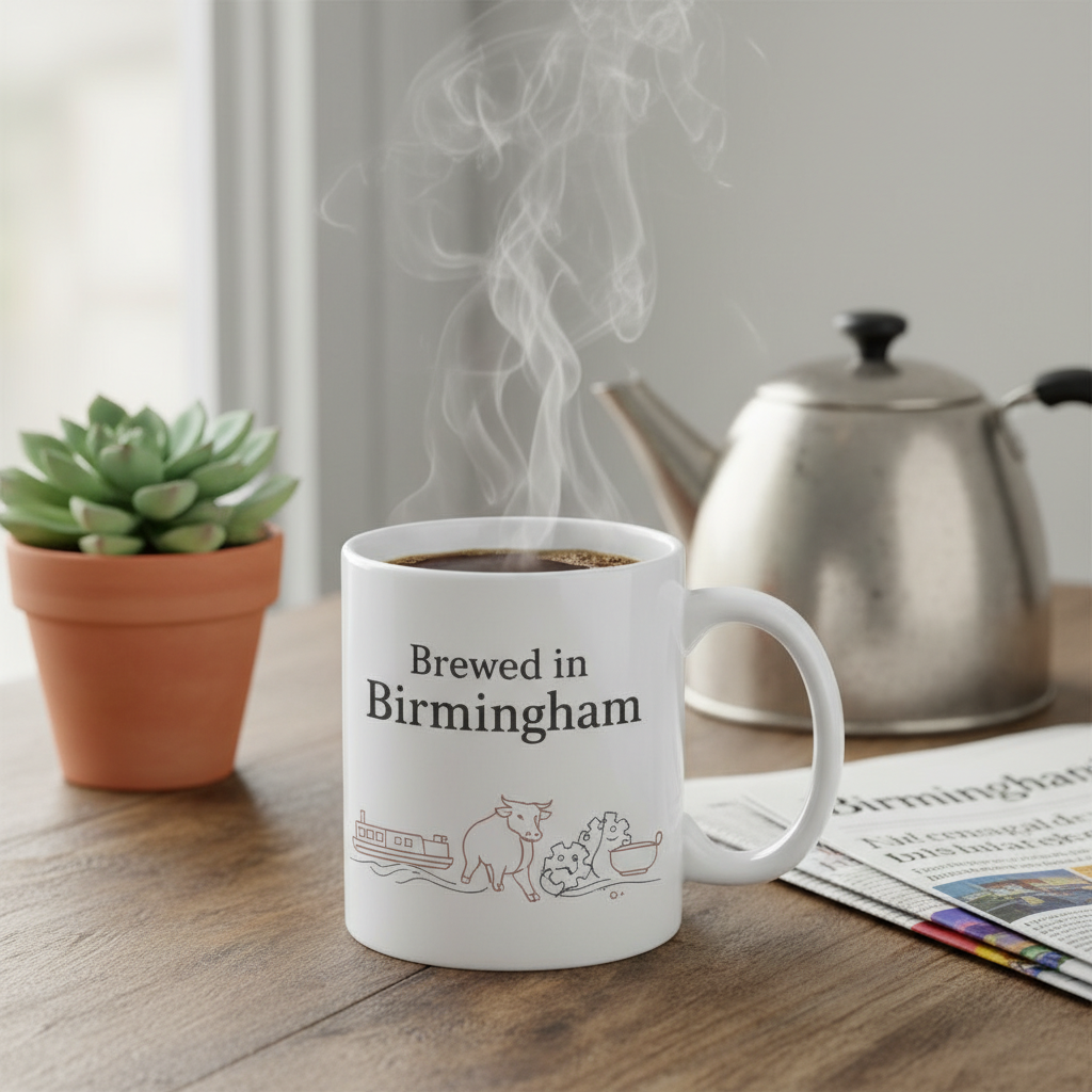 Birmingham  - Mug - Minimalist Coordinates Design