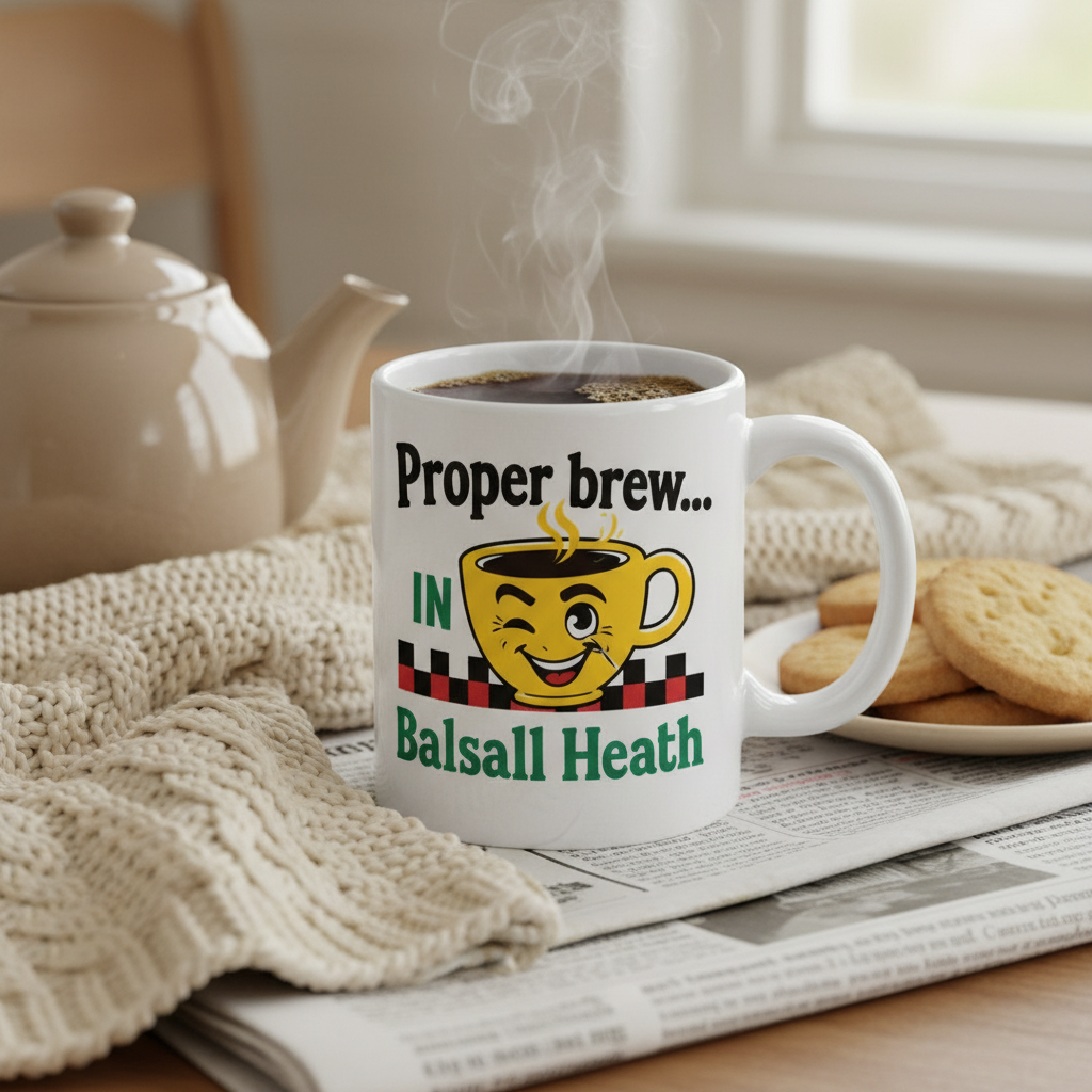 Balsall Heath - Mug - Retro Cartoon Design