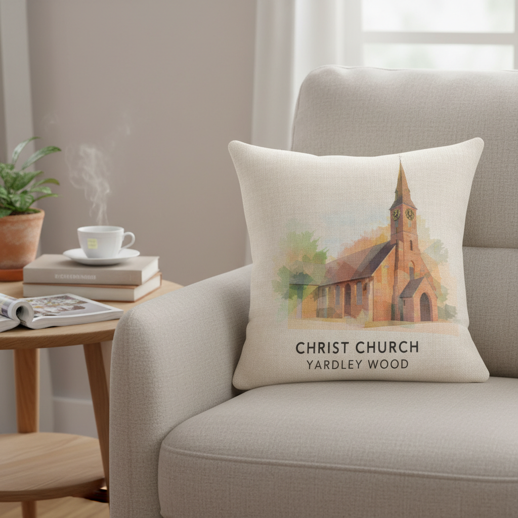 Yardley Wood - Cushion - Vibrant Geometry Design - Christ Church