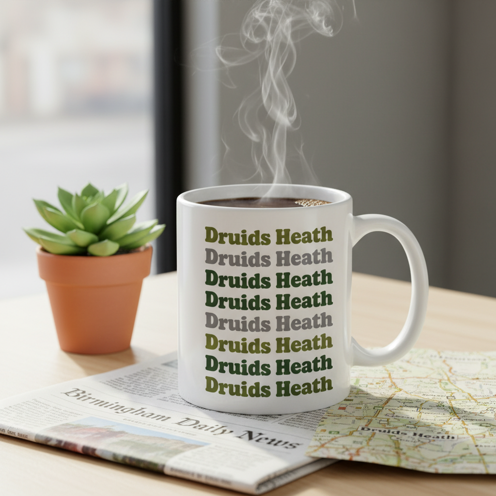 Druids Heath - Mug - Retro Typography Design