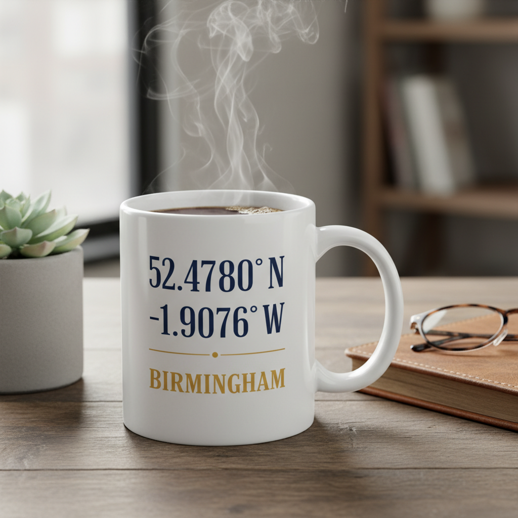 Birmingham - Mug - Elegant Coordinates Design