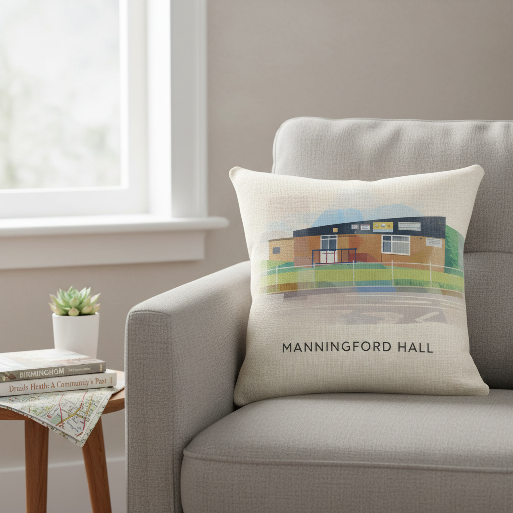Druids Heath - Cushion - Vibrant Geometry Design - Manningford Hall