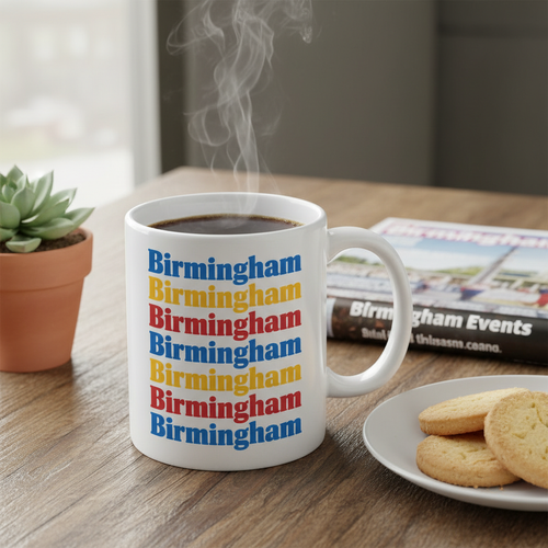 Birmingham - Mug - Retro Typography Design