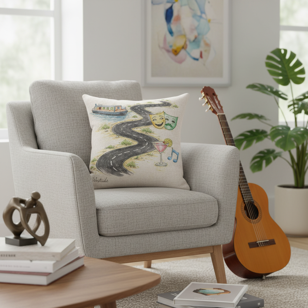 Westside - Cushion - Whimsical Illustrations Design