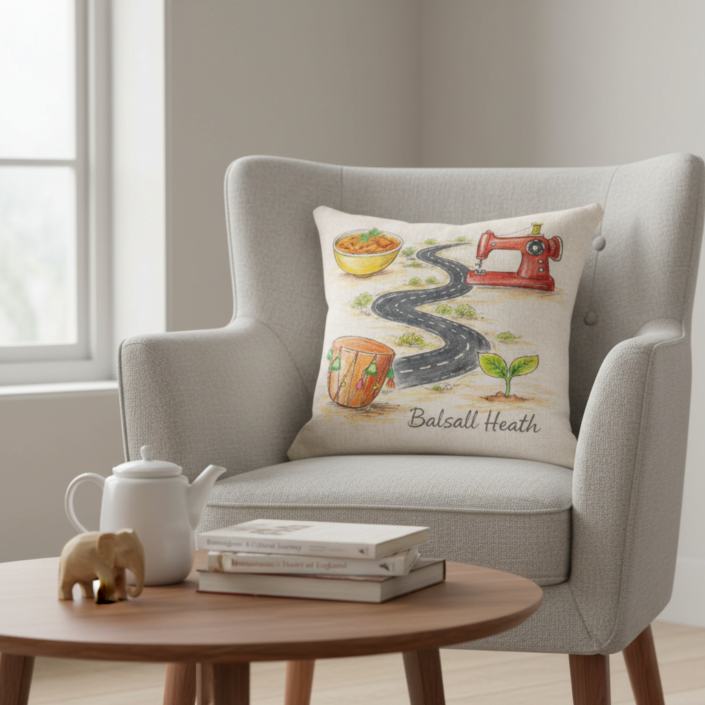 Balsall Heath - Cushion - Whimsical Illustrations Design