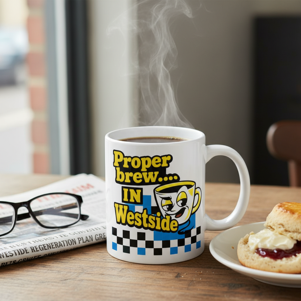 Westside - Mug - Retro Cartoon Design