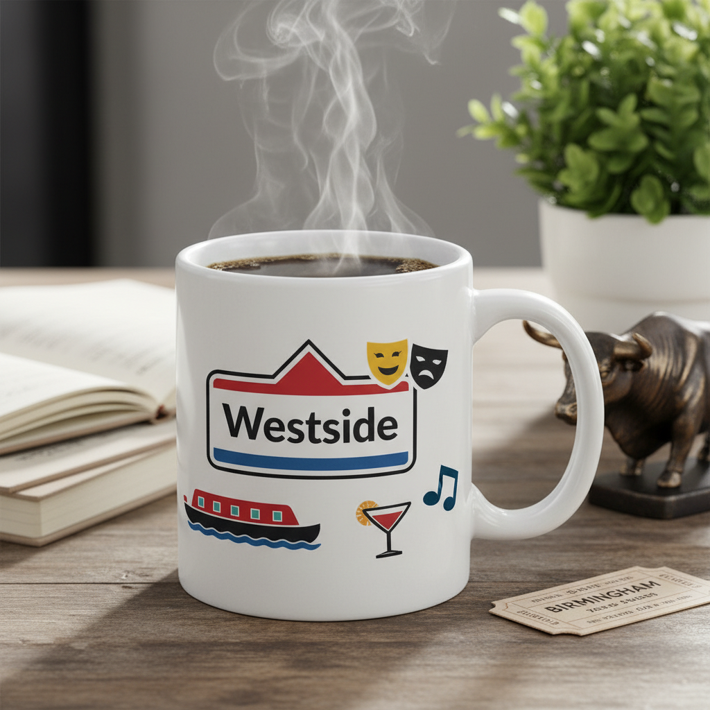 Westside - Mug - Colour Burst Postcode Design