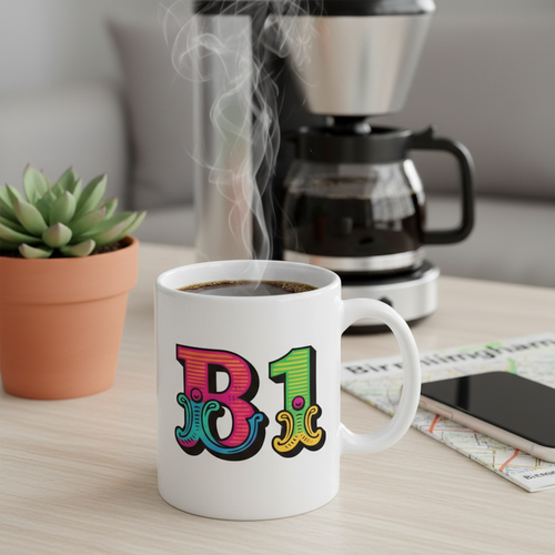 Birmingham - Mug - Colour Burst Postcode Design