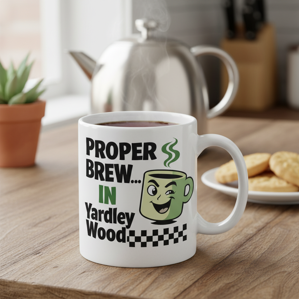 Yardley Wood - Mug - Retro Cartoon Design