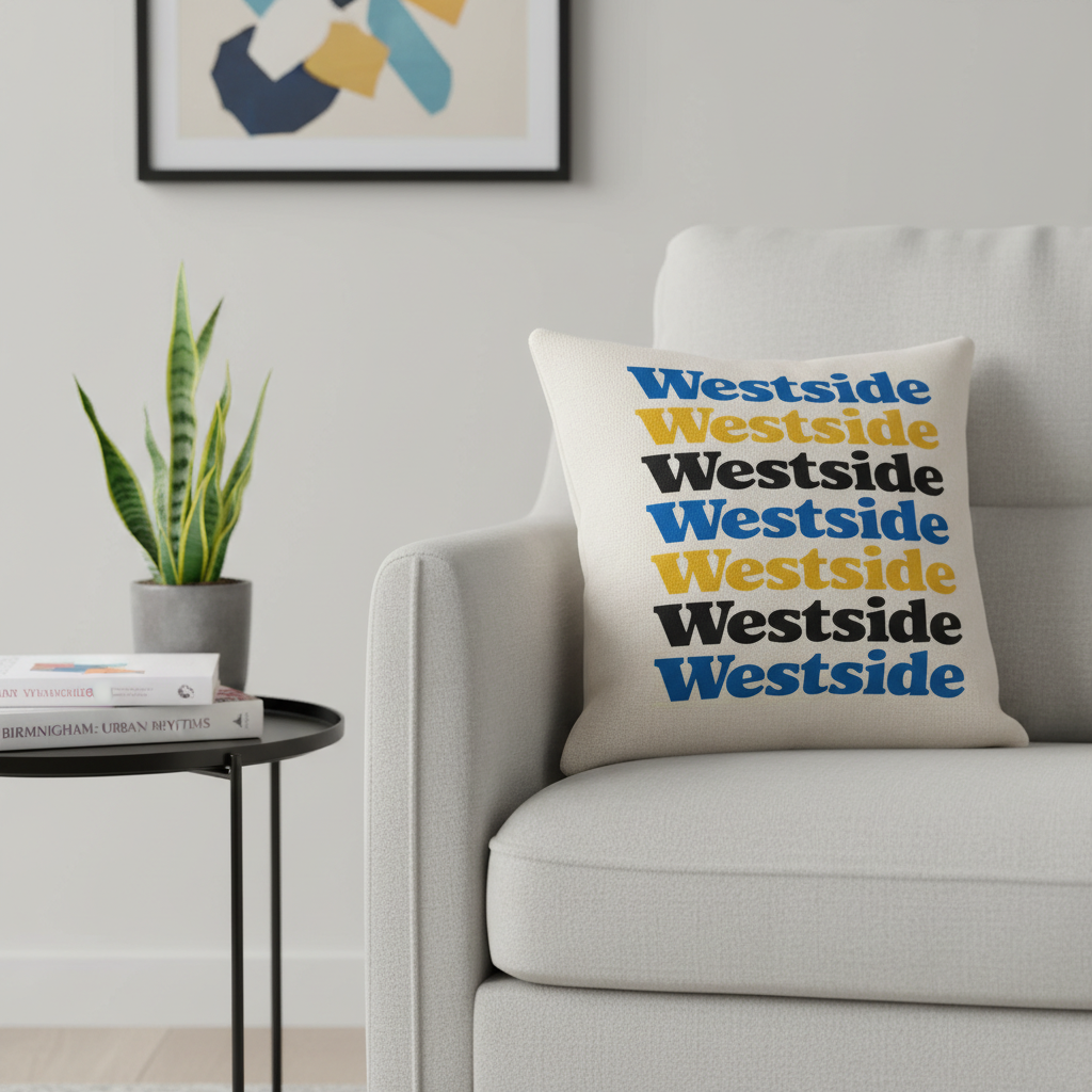 Westside - Cushion - Retro Typography Design