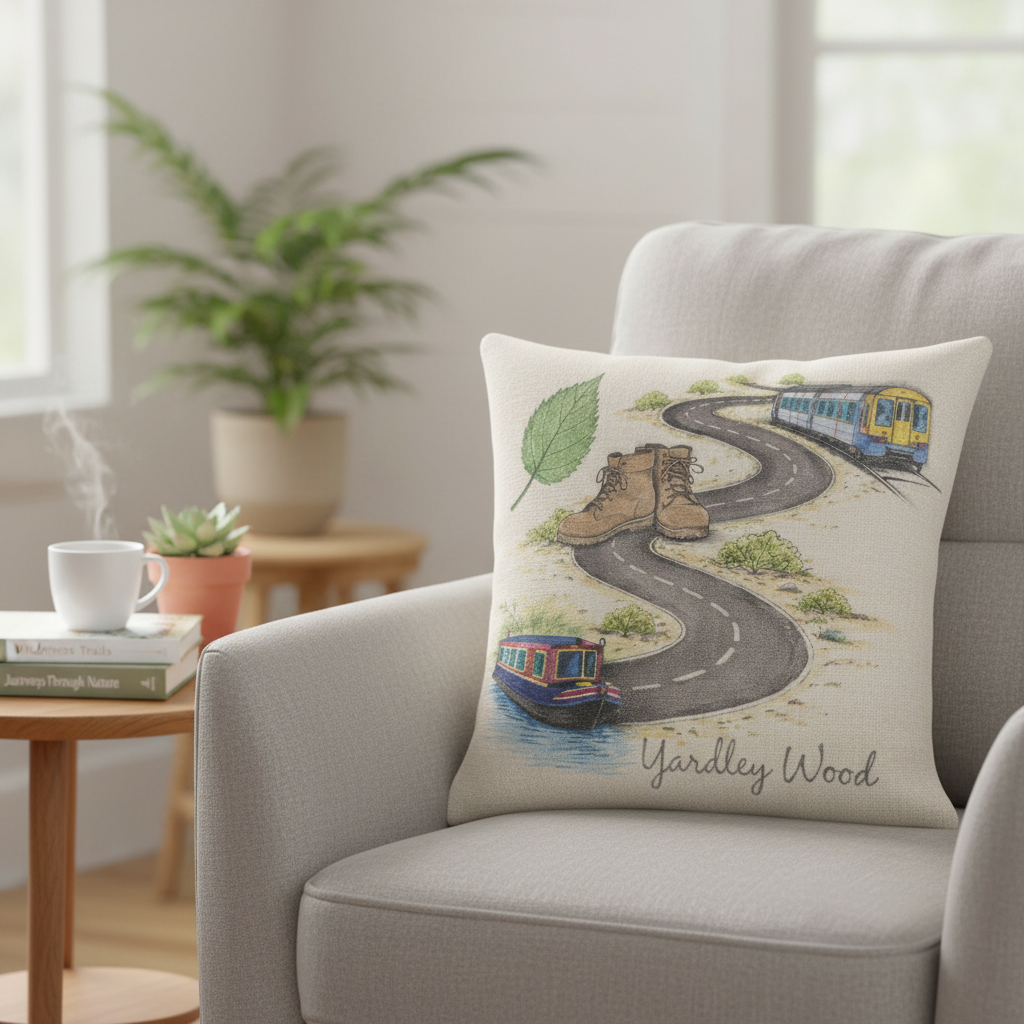 Yardley Wood - Cushion - Whimsical Illustrations Design