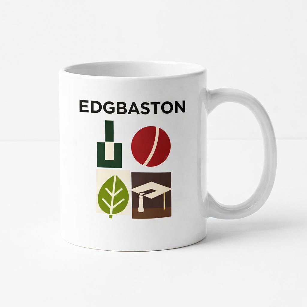 Edgbaston - Mug - Geometric Grid Design