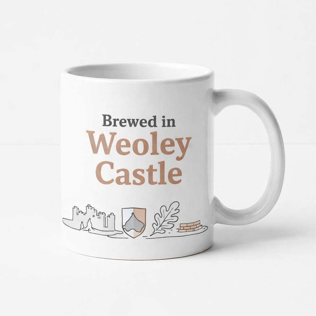 Weoley Castle - Mug - Minimalist Illustration Design
