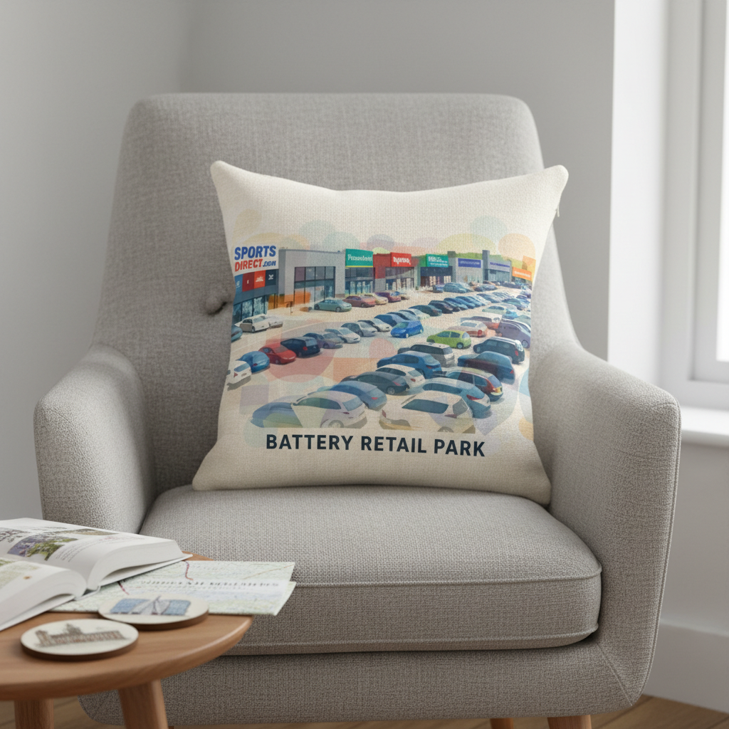 Selly Oak - Cushion - Vibrant Geometry Design - Battery Retail Park