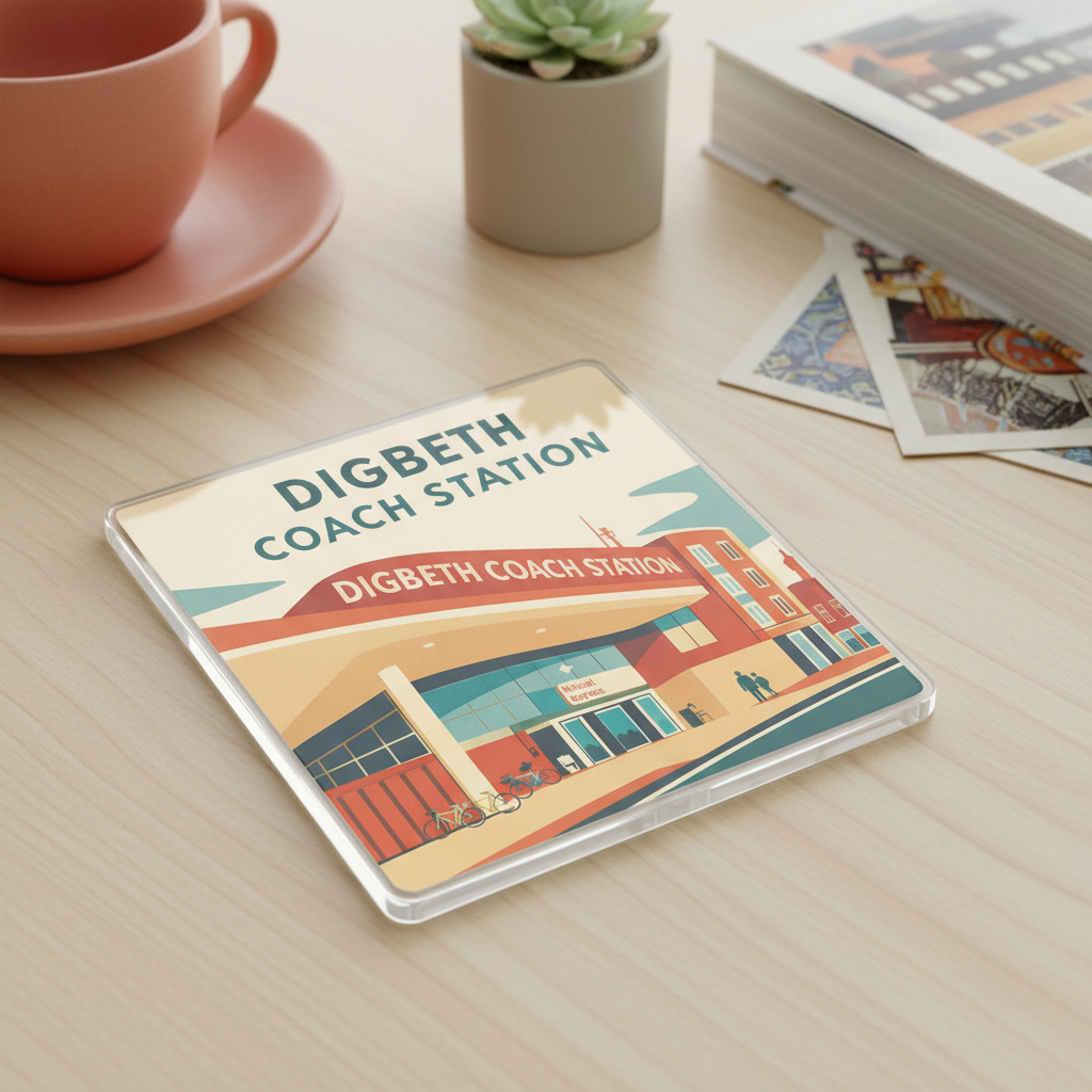 Digbeth - Coaster - Mid-Century Retro - Digbeth Coach Station