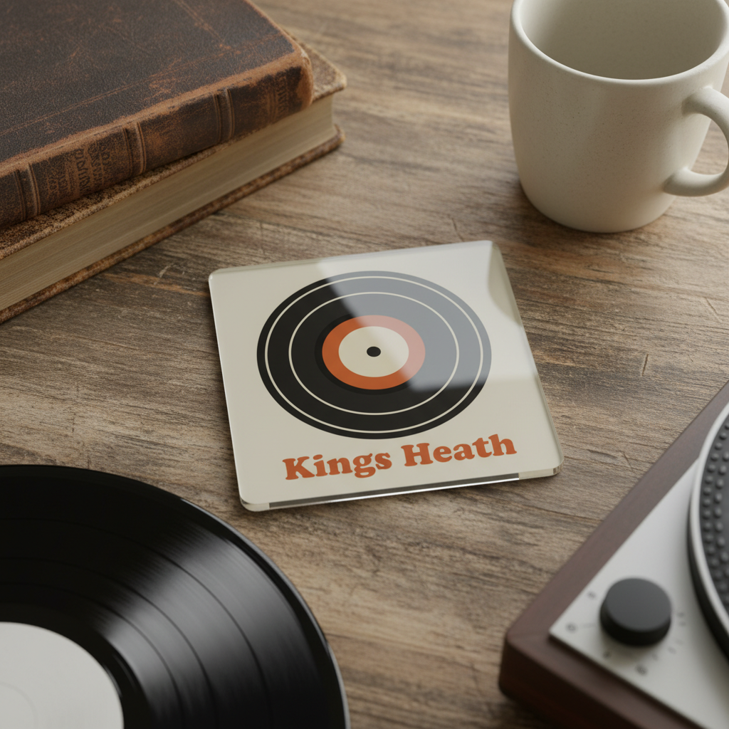 Kings Heath - Coaster - Mid-Century Retro - Vinyl Record