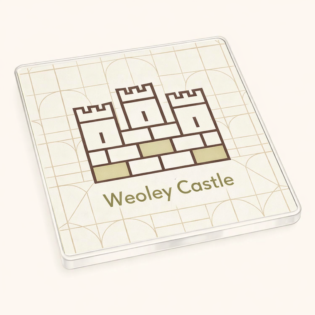 Weoley Castle - Coaster - Geometric Lines - Castle