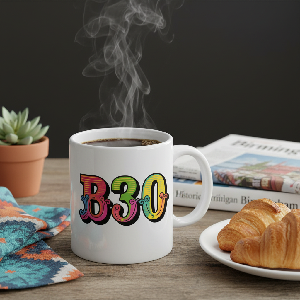 Stirchley - Mug - Colour Burst Postcode Design