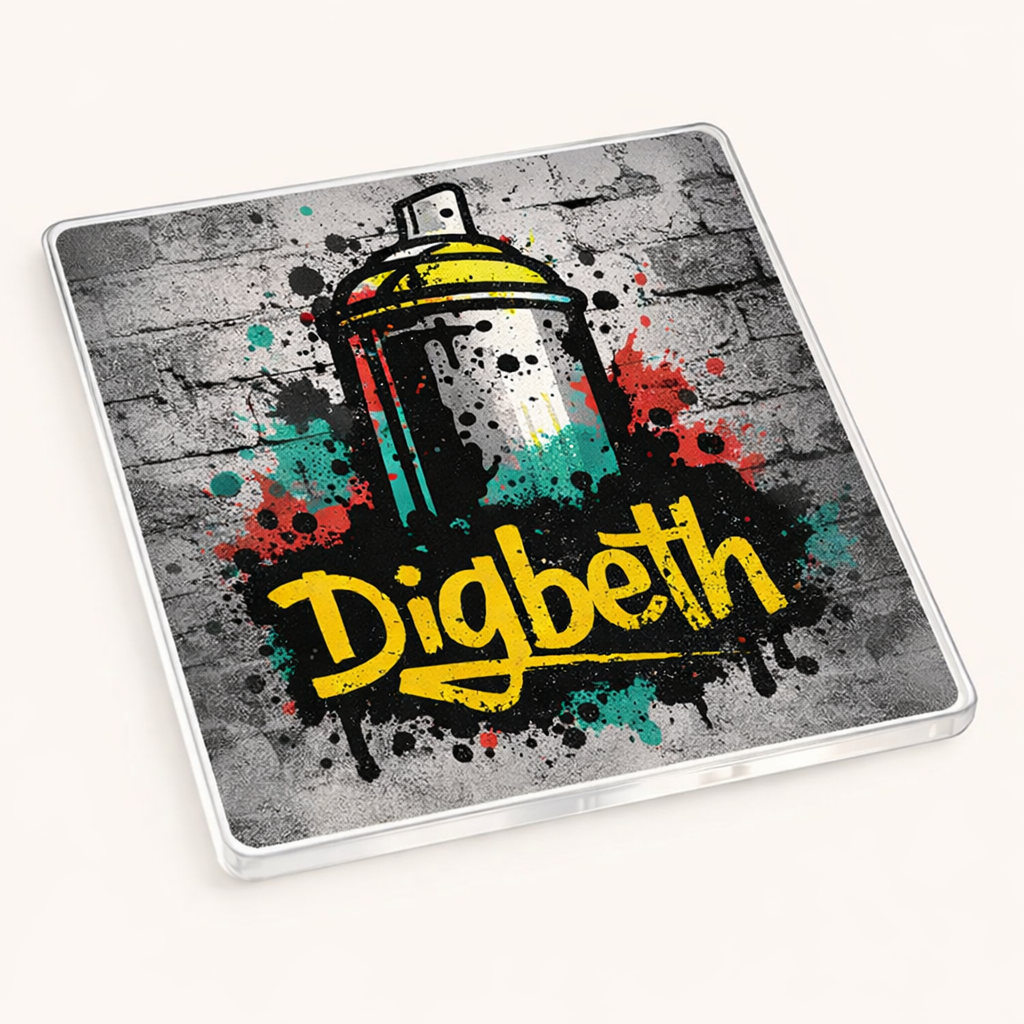 Digbeth - Coaster - Urban Street Art - Spray Paint Can