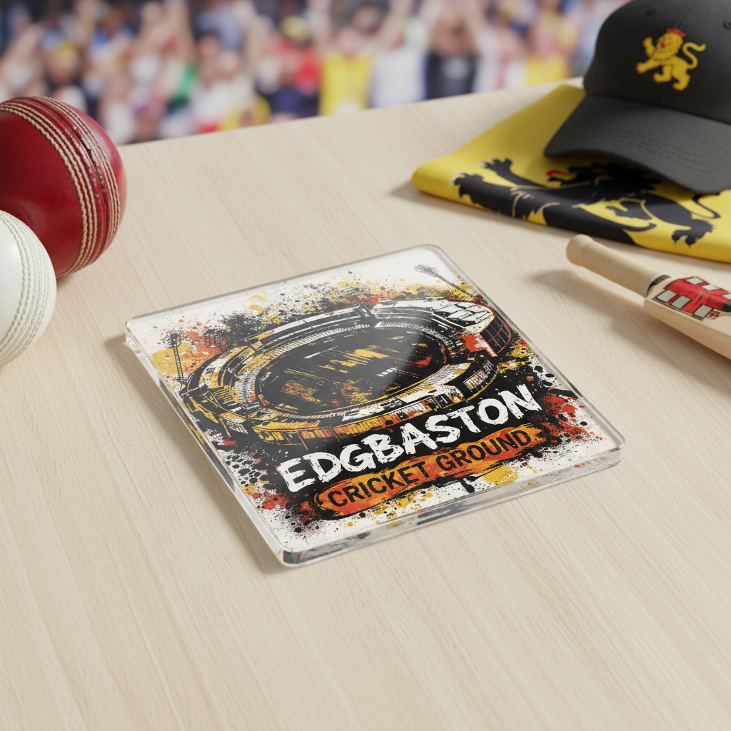 Edgbaston - Coaster - Urban Street Art - Edgbaston Cricket Ground