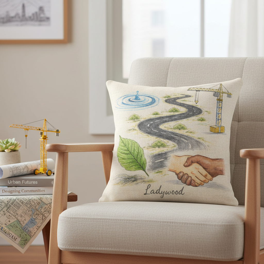 Ladywood - Cushion - Whimsical Illustrations Design