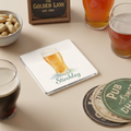 Stirchley - Coaster - Soft Watercolours - Beer Glass