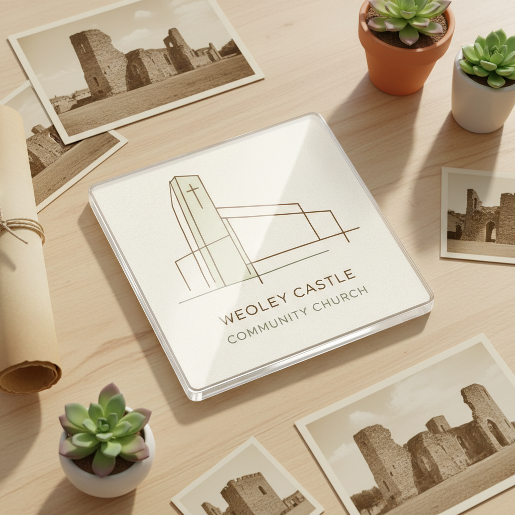 Weoley Castle - Coaster - Geometric Lines - Weoley Castle Community Church
