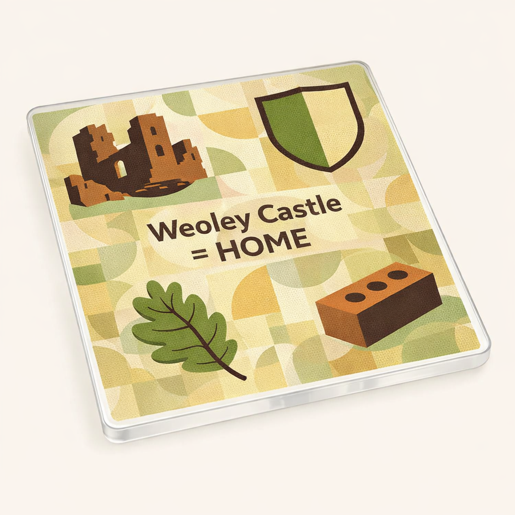 Weoley Castle - Coaster - Mid-Century Retro - Local Icons
