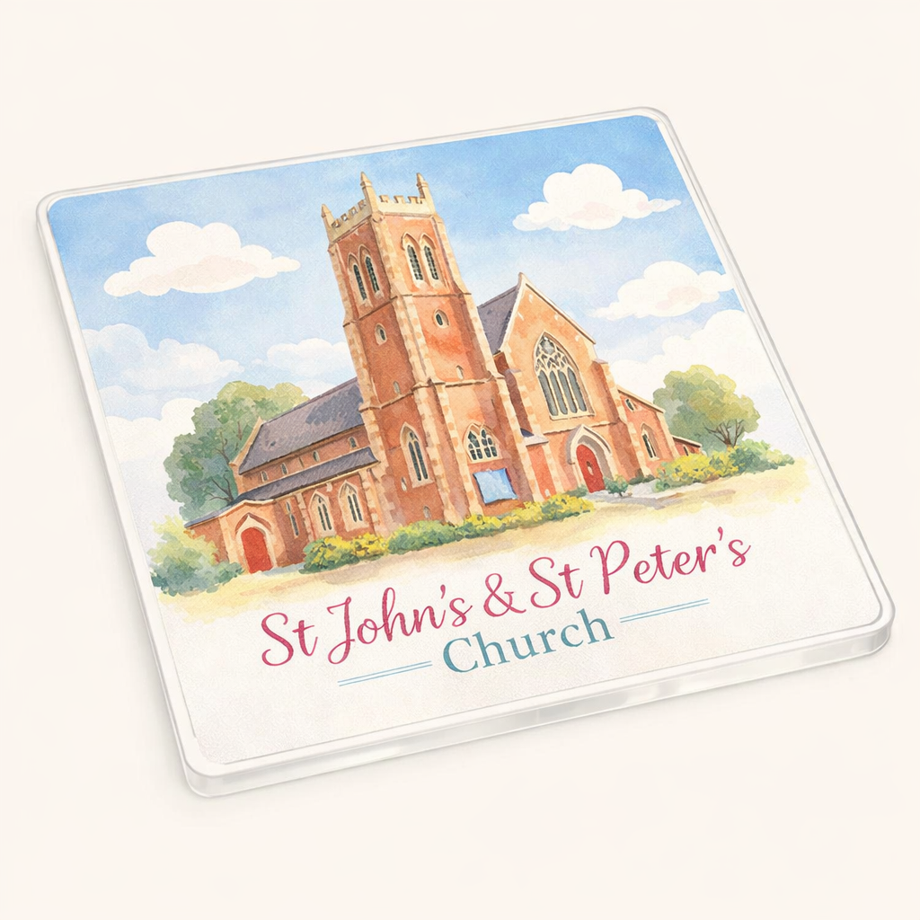 Ladywood - Coaster - Soft Watercolours - St John's & St Peter's Church