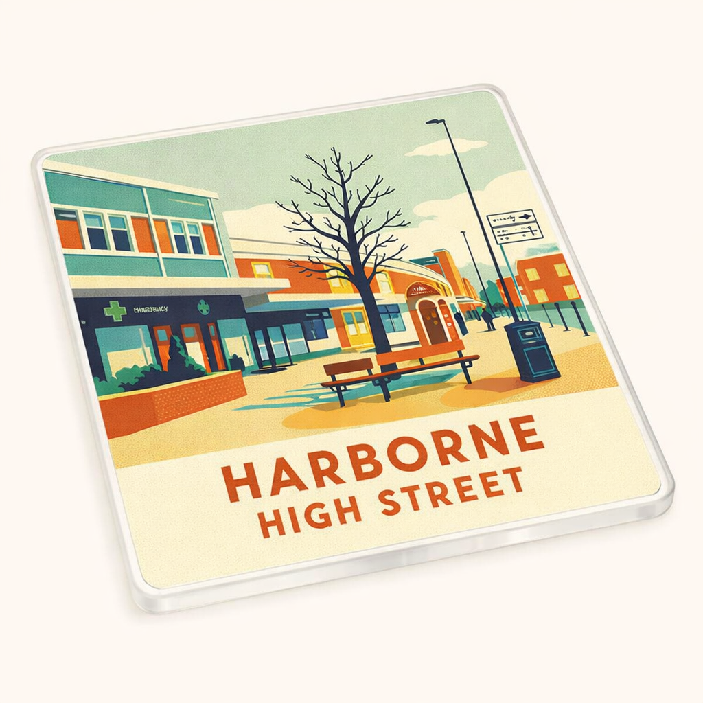 Harborne - Coaster - Mid-Century Retro - Harborne High Street