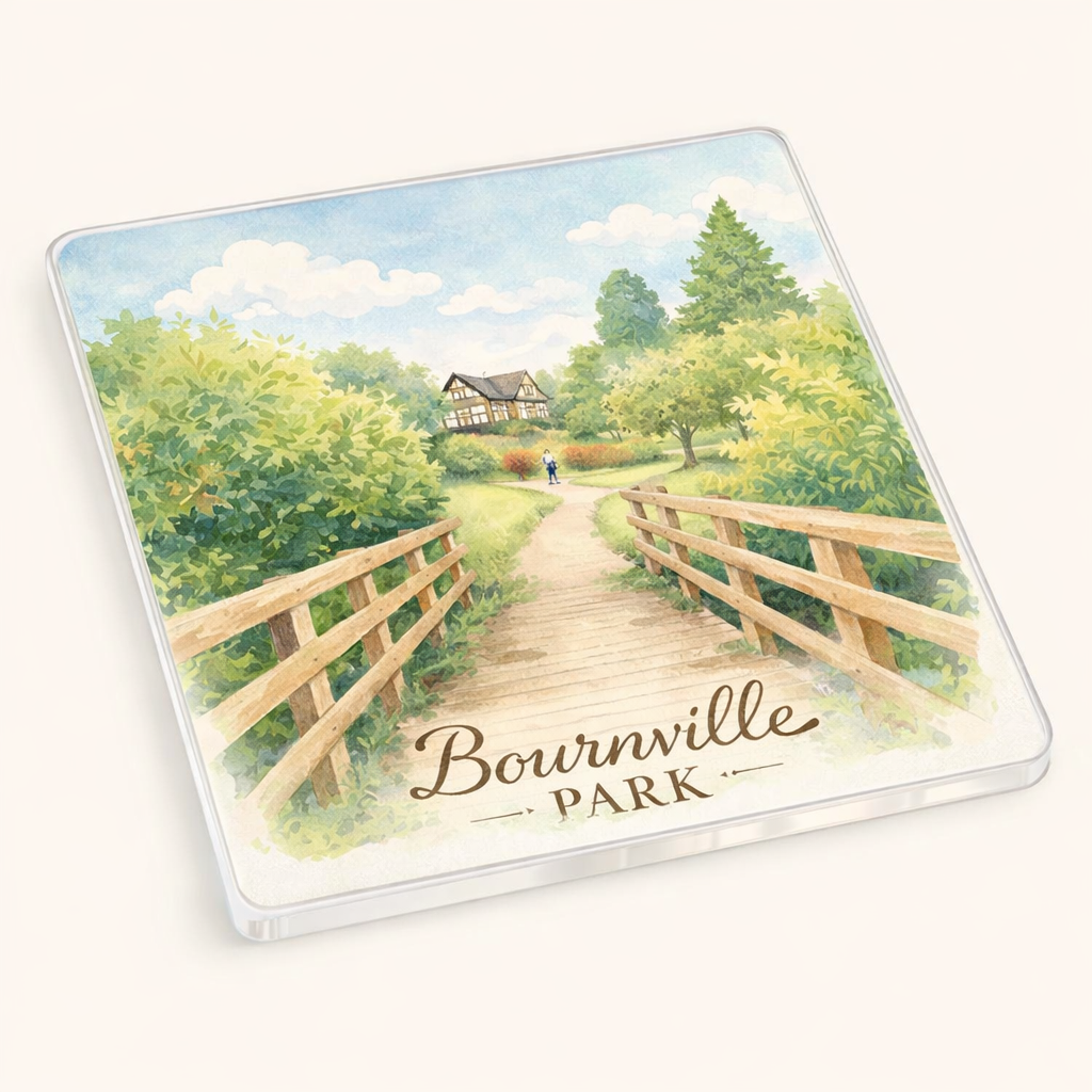 Bournville - Coaster - Soft Watercolours - Bournville Park