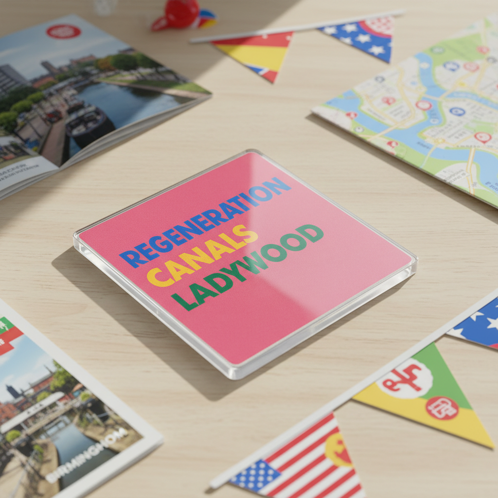Ladywood - Coaster - Mid-Century Retro - Word Stack