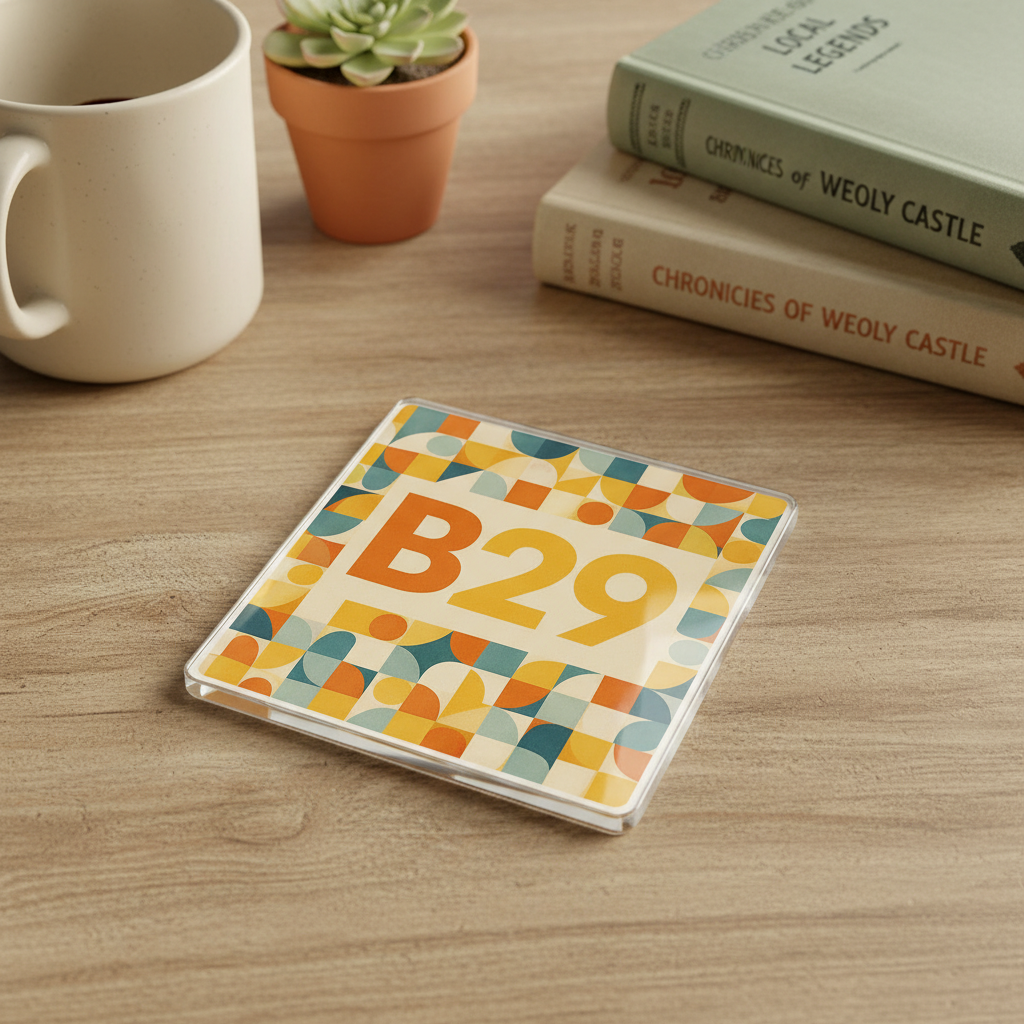 Weoley Castle - Coaster - Mid-Century Retro - Postcode