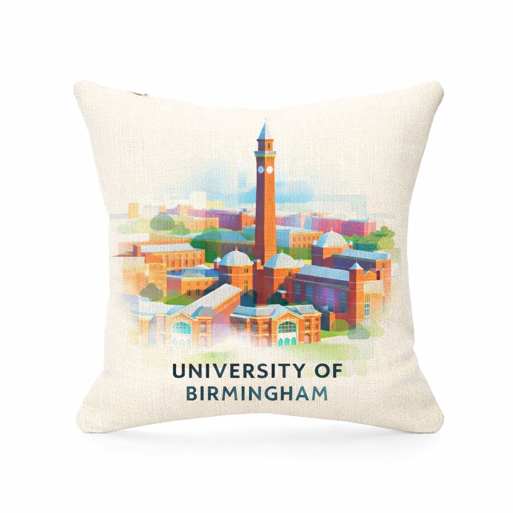 Edgbaston - Cushion - Vibrant Geometry Design - University of Birmingham