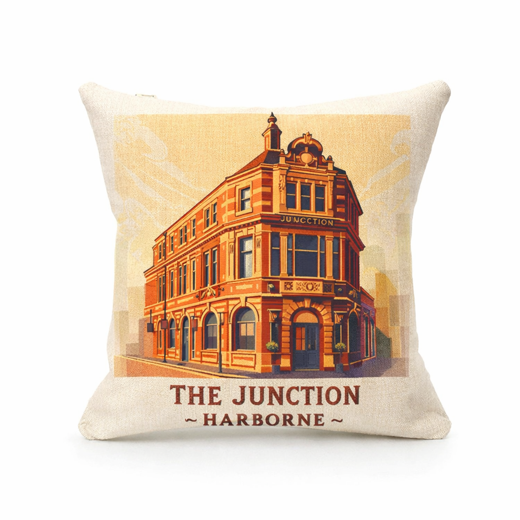 Harborne - Cushion - Vintage Vibes Design - The Junction Pub