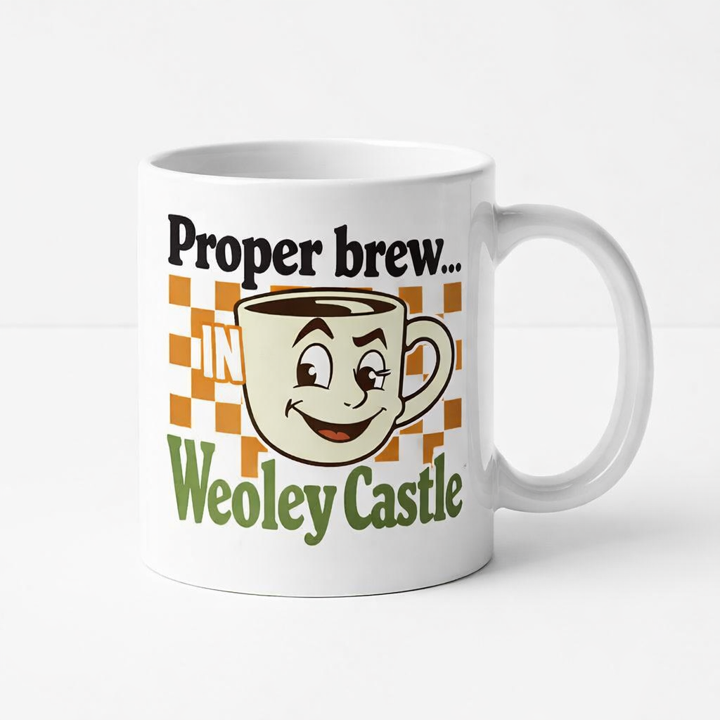 Weoley Castle - Mug - Retro Cartoon Design