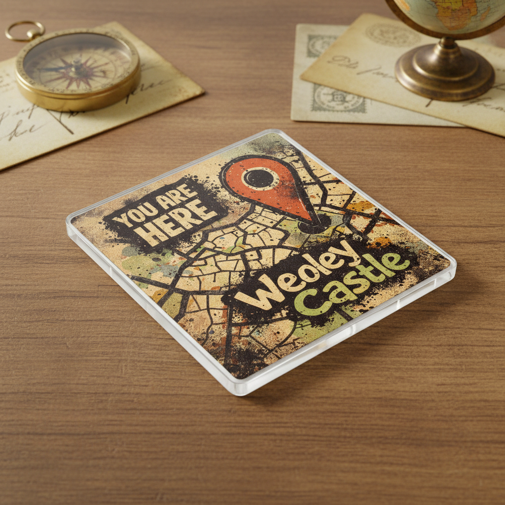 Weoley Castle - Coaster - Urban Street Art - Location Pin