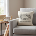 Edgbaston - Cushion - Minimal Lines Design - Edgbaston Cricket Ground